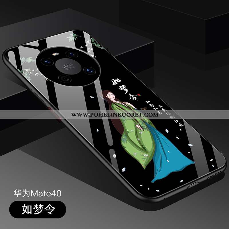 Kuoret, Kotelo Huawei Mate 40 Silikoni Suojaus Ylellisyys Suuntaus All Inclusive Mustat