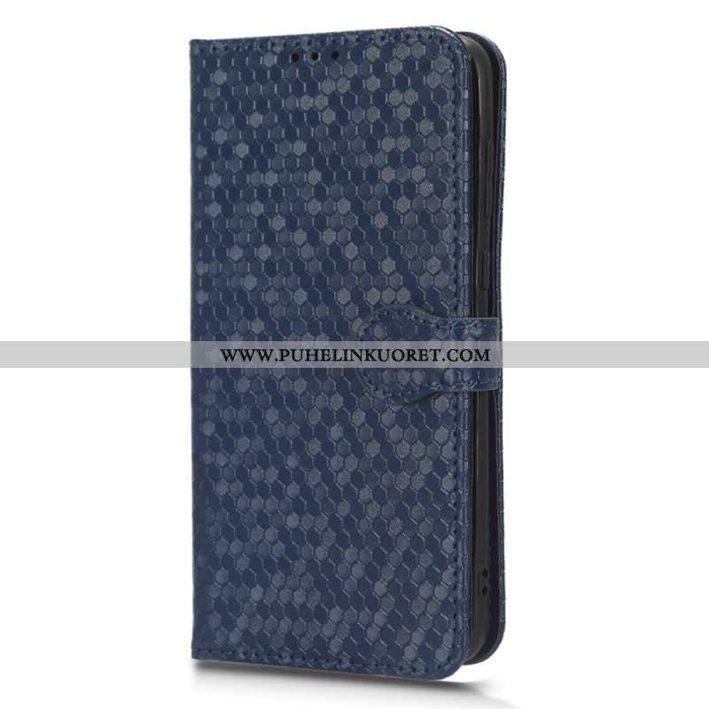 Nahkakotelo Huawei P60 Pro Suojaketju Kuori 3d-kuvio Hihnalla
