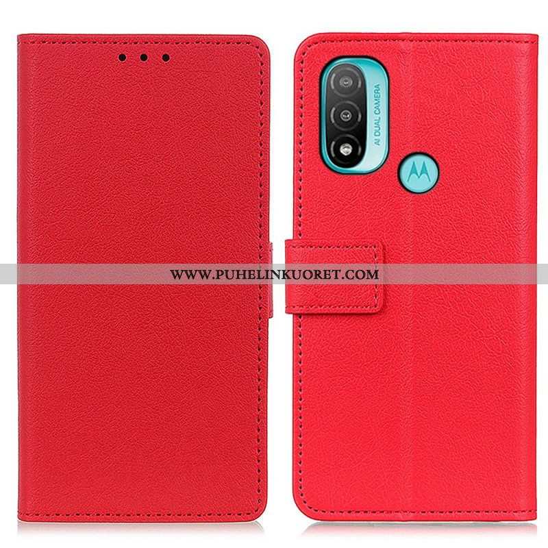 Nahkakotelo Moto E40 / E30 / E20 Khazneh Classic