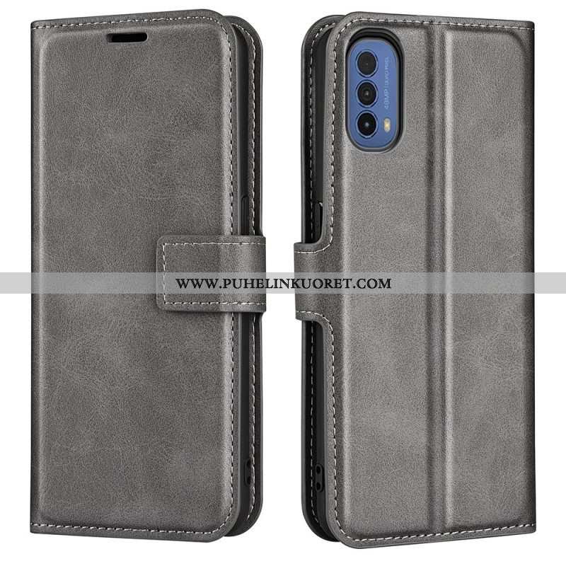 Kotelot Moto E40 / E30 / E20 Ohut Extreme Leather -efekti