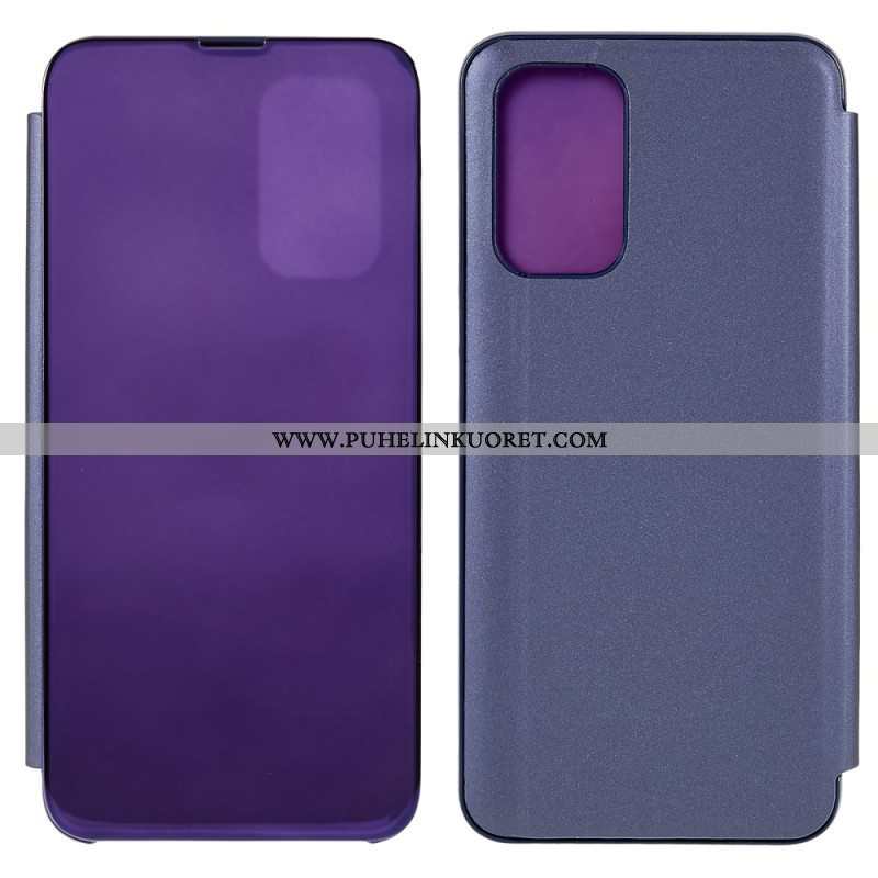 Puhelinkuoret Oppo A54 5G / A74 5G Peili Ja Nahkaefekti