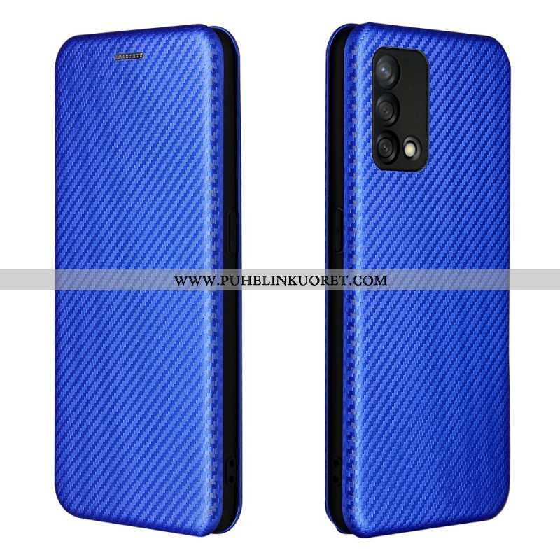 Puhelinkuoret Oppo A74 4G Kotelot Flip Hiilikuitu