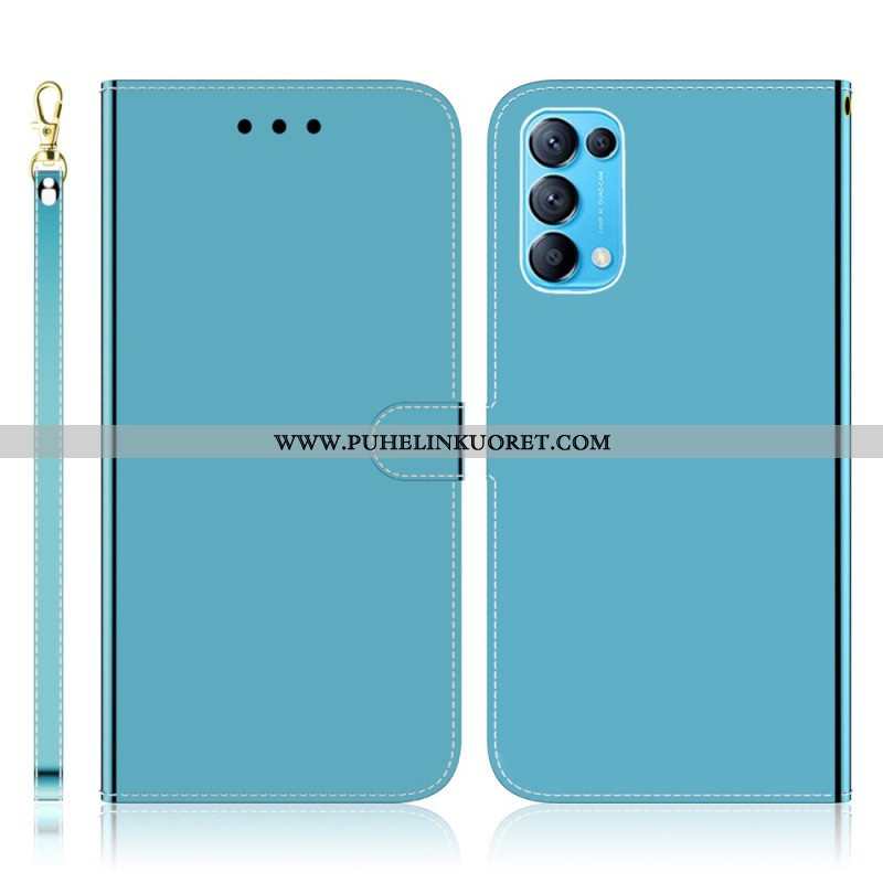 Kotelot Oppo Find X3 Lite Keinonahkainen Peilin Kansi
