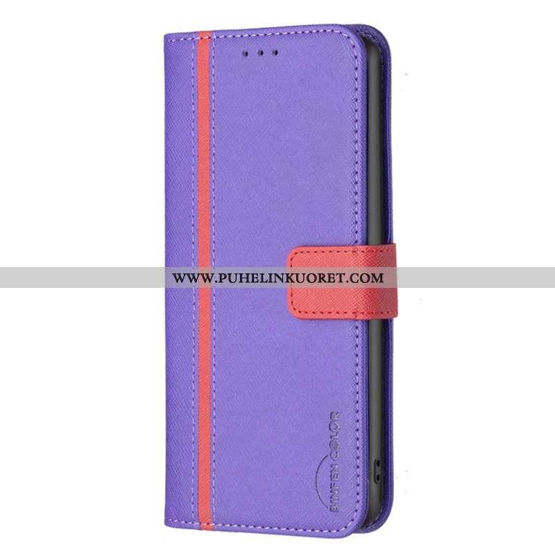 Kotelot Oppo Find X5 Lite Keinonahka Tetxuré Binfen Color