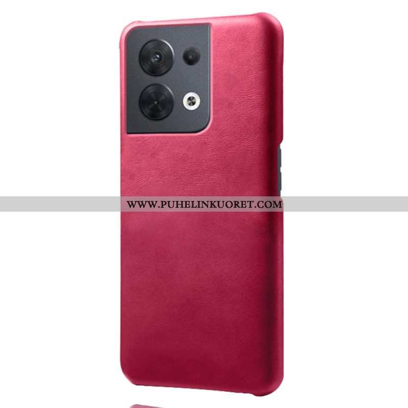 Kuori Oppo Reno 8 Nahkaefekti
