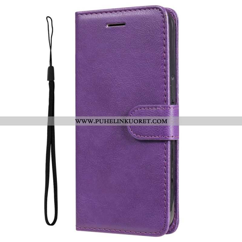 Kotelot Samsung Galaxy A13 5G / A04s Suojaketju Kuori Solid Color Series Strappy