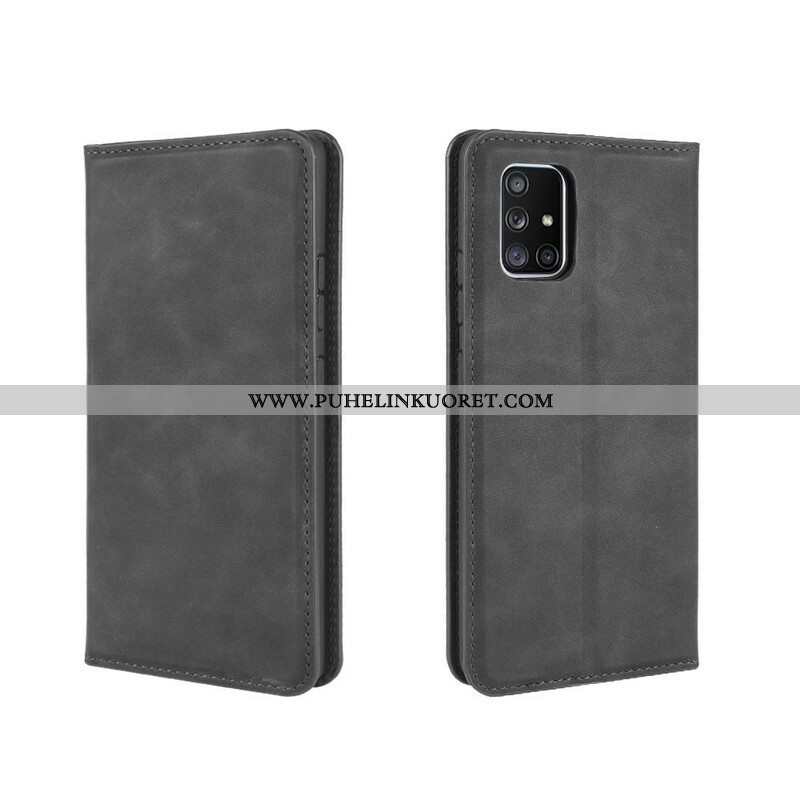 Puhelinkuoret Samsung Galaxy A51 5G Kotelot Flip Pehmeä Nahkaefekti