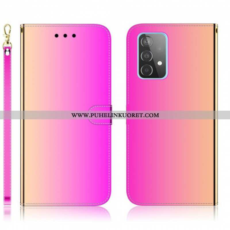 Kotelot Samsung Galaxy A52 4G / A52 5G / A52s 5G Keinonahkainen Peilin Kansi