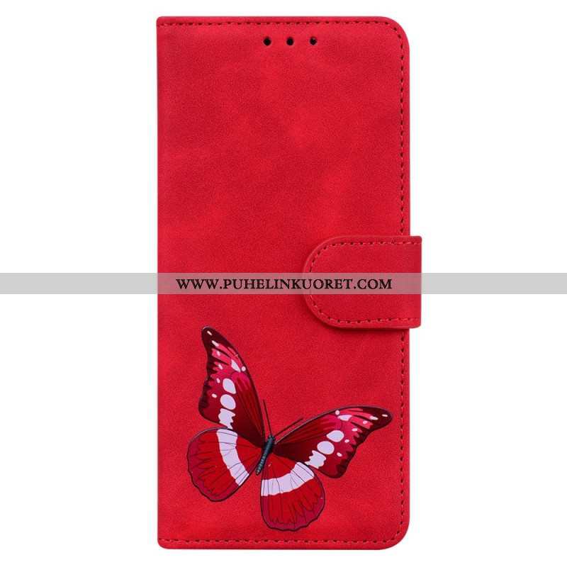 Nahkakotelo Samsung Galaxy A53 5G Skin Touch Butterfly