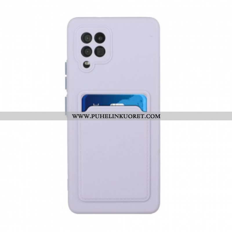 Case Samsung Galaxy M12 / A12 Silikoninen Korttikotelo