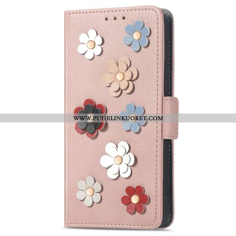 Kotelot Samsung Galaxy M13 3d Kukkia