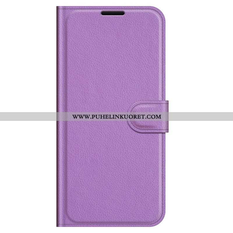 Kotelot Samsung Galaxy M32 Klassinen Litsi-nahkaefekti