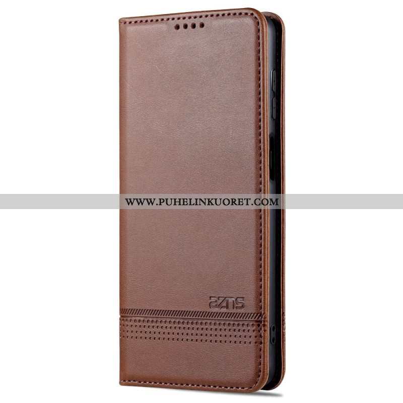Puhelinkuoret Samsung Galaxy M52 5G Kotelot Flip Azns-nahkaefekti