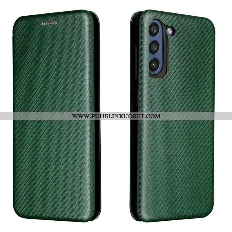 Puhelinkuoret Samsung Galaxy S21 FE Kotelot Flip Hiilikuitu