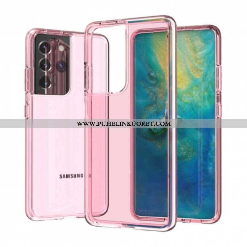 Kuori Samsung Galaxy S21 Ultra 5G Värillinen Läpinäkyvä