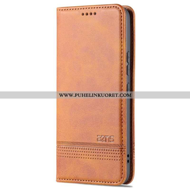 Puhelinkuoret Samsung Galaxy S22 5G Kotelot Flip Azns-nahkamuotoilu