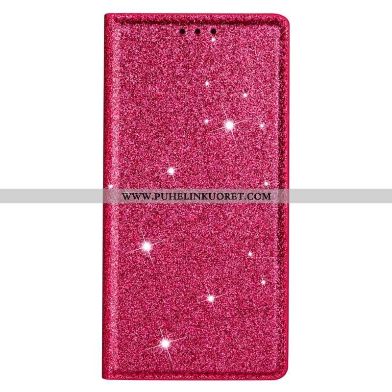 Puhelinkuoret Samsung Galaxy S22 5G Kotelot Flip Paljetti Tyyli