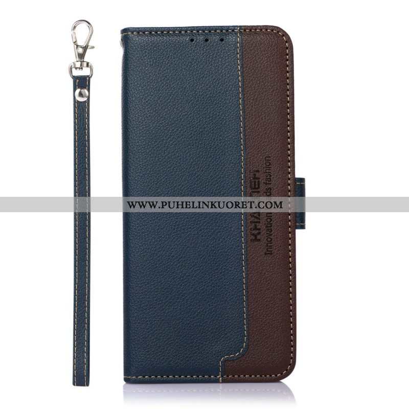 Kotelot Samsung Galaxy S22 5G Litsi Style Rfid Khazneh