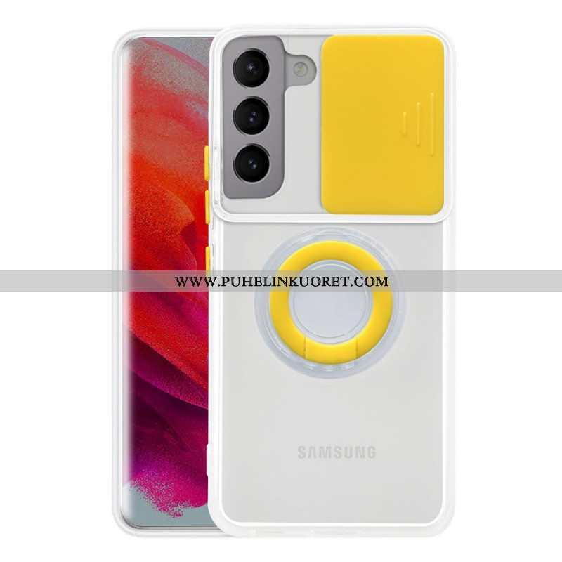 Kuori Samsung Galaxy S22 Plus 5G Rengastuki Ja Linssisuojat