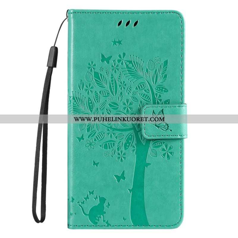 Kotelot Samsung Galaxy S23 5G Kissapuu Kaulanauhalla