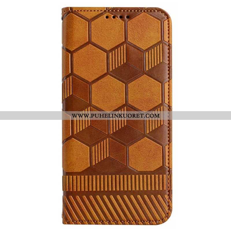 Flip Case Samsung Galaxy S23 Ultra 5G Suojaketju Kuori Strappy Football Style