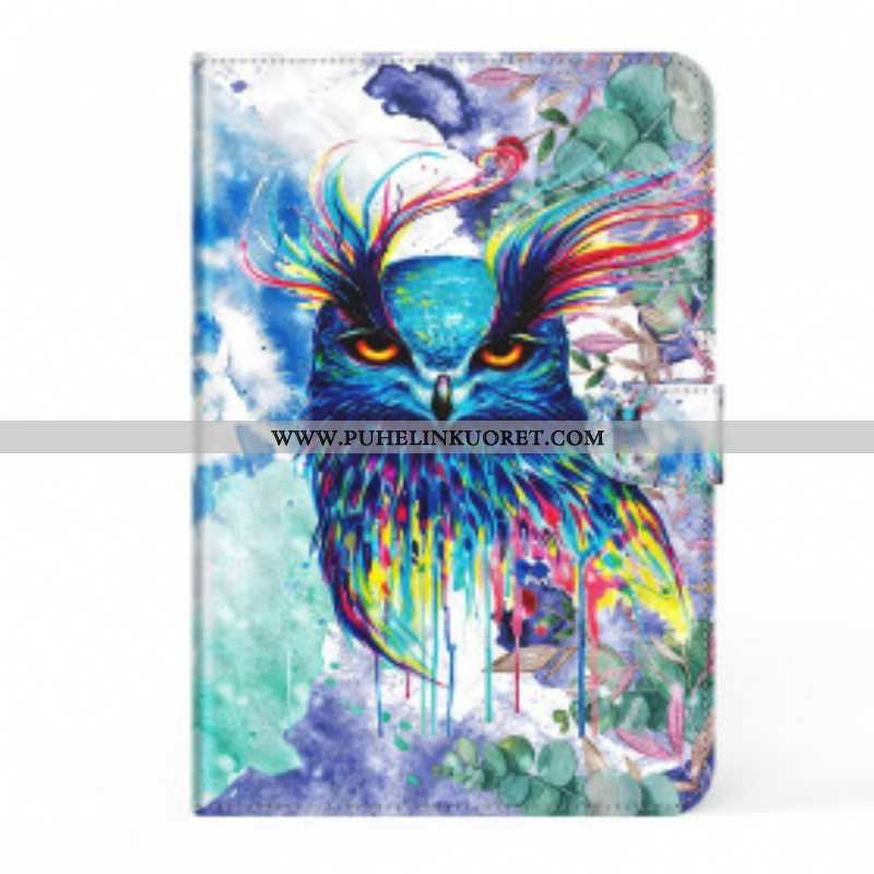 Kotelot Samsung Galaxy Tab S8 / Tab S7 Keinonahkainen Pöllö