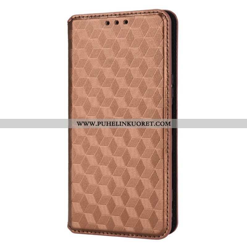 Puhelinkuoret Sony Xperia 5 IV Kotelot Flip 3d-tekstuuri