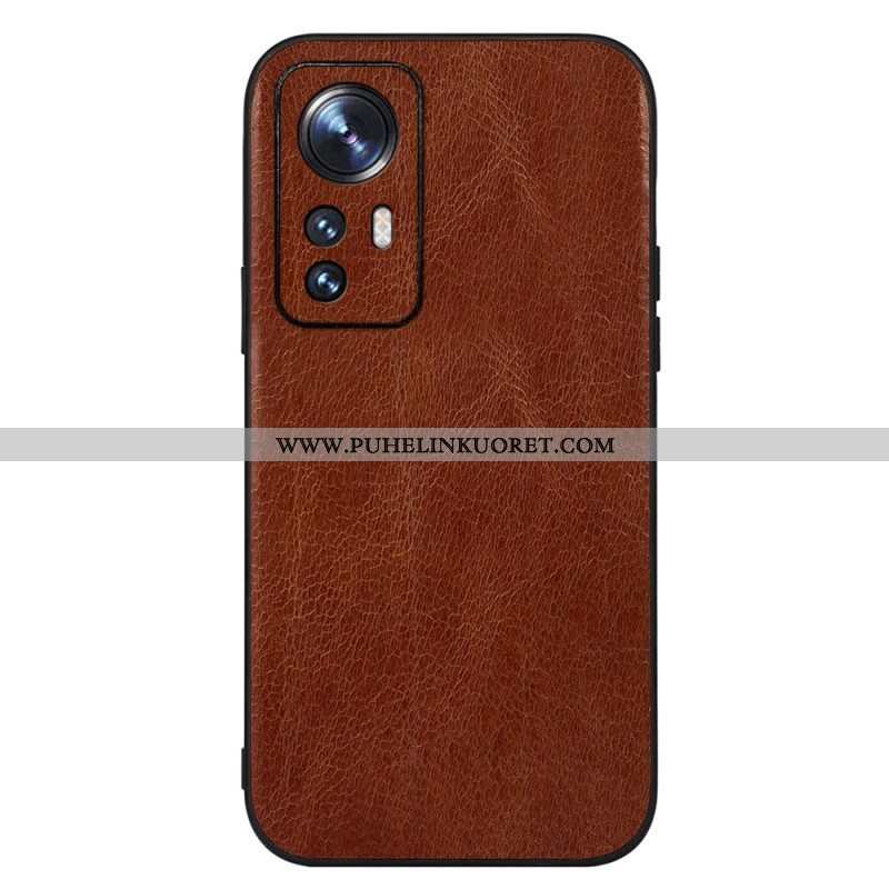 Kuori Xiaomi 12 / 12X Aitoa Nahkaa