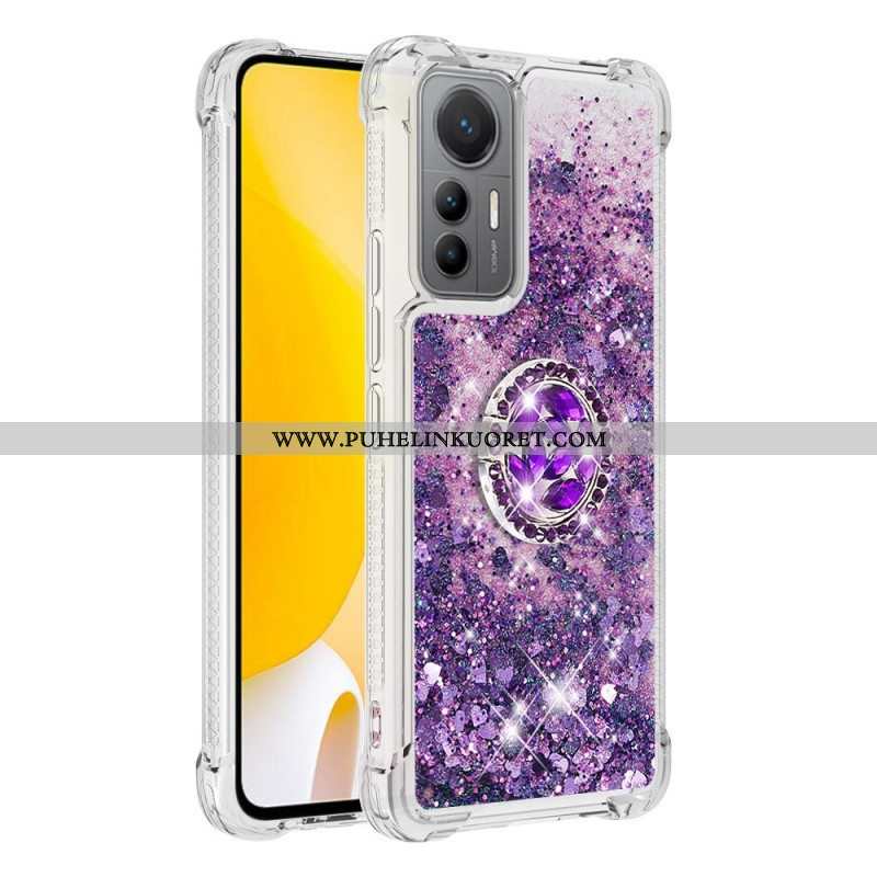 Kuori Xiaomi 12 Lite Värikäs Paljetteja Ring-teline