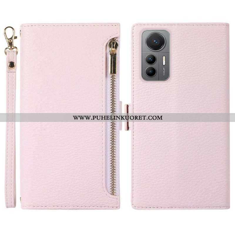 Puhelinkuoret Xiaomi 12 Lite Kotelot Flip Etupussi Ja Kaulanauha