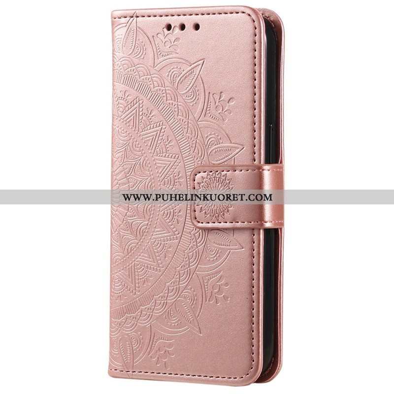 Kotelot Xiaomi 12T / 12T Pro Mandala-aurinko Kaulanauhalla