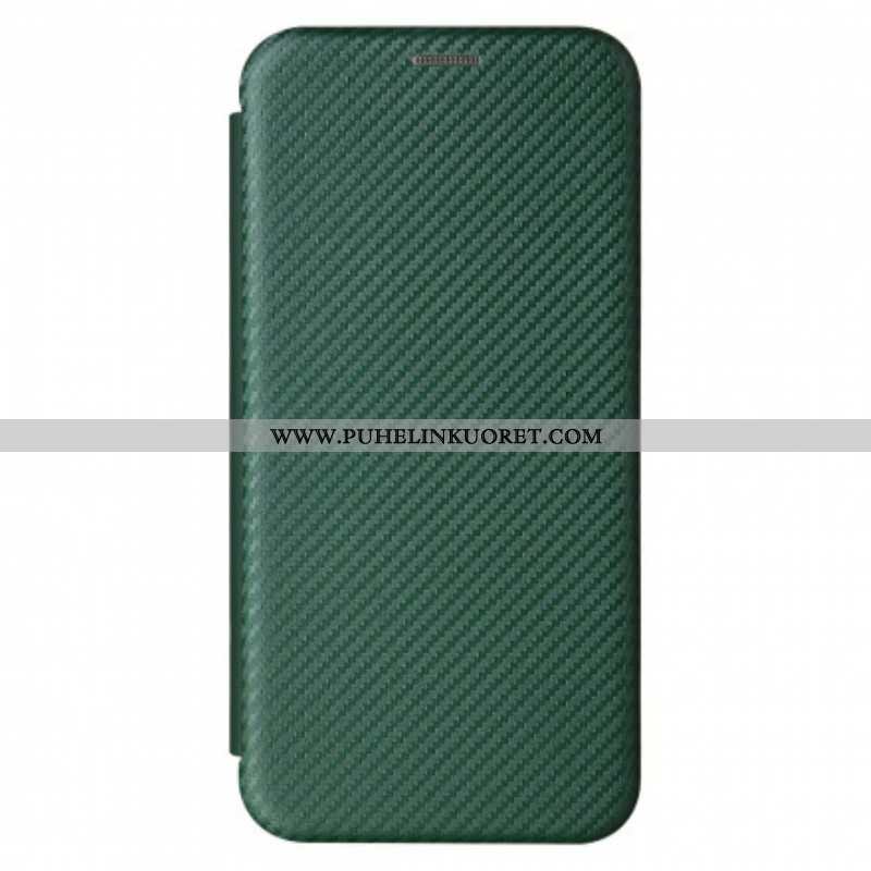 Puhelinkuoret Xiaomi Redmi Note 10 / 10S Kotelot Flip Hiilikuitu Tukirenkaalla