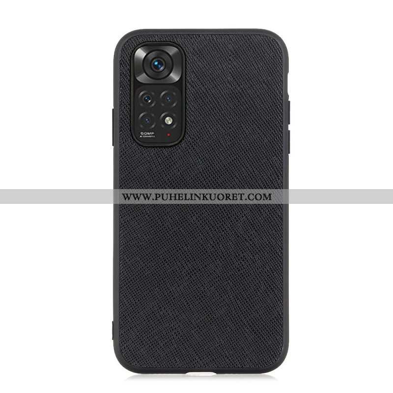 Case Xiaomi Redmi Note 11 / 11S Aitoa Teksturoitua Nahkaa