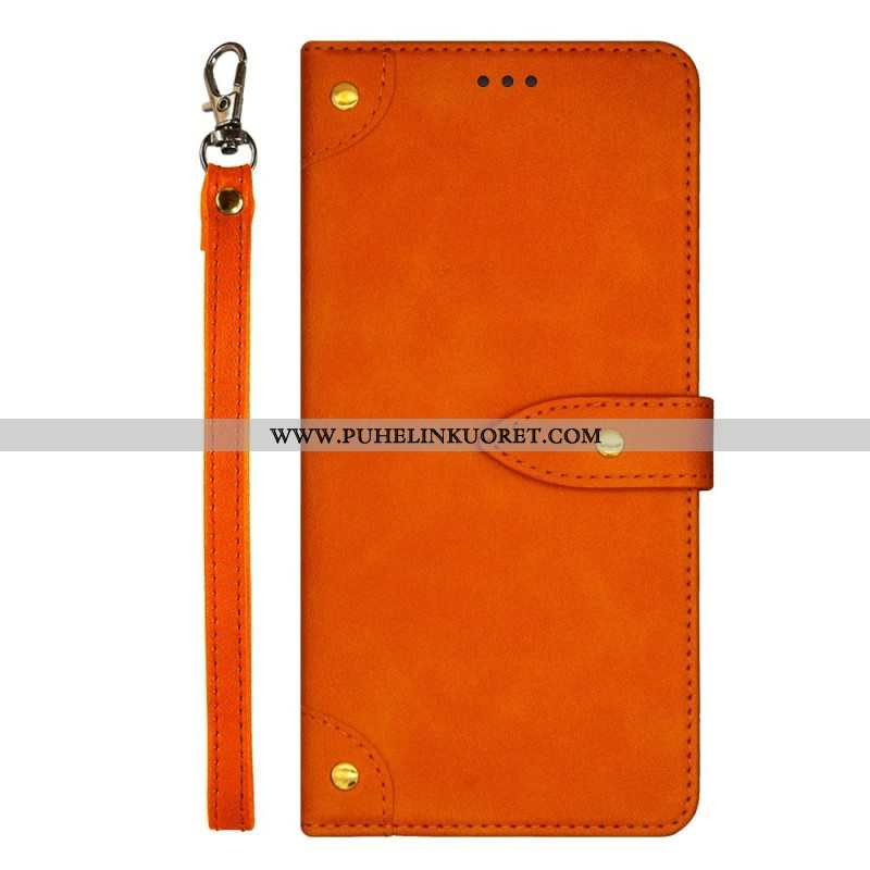 Flip Case Xiaomi Redmi Note 12 Pro Plus Niitit Ja Hihna Idewei