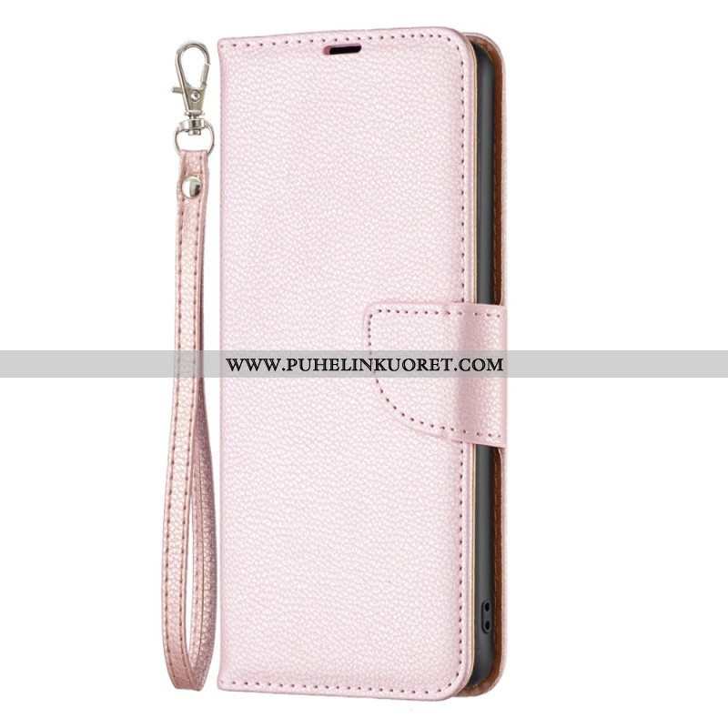 Flip Case Xiaomi Redmi Note 12 Pro Suojaketju Kuori Vino Hihnalukko