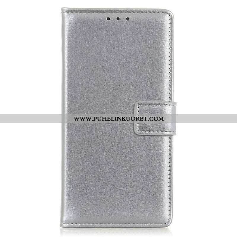 Nahkakotelo iPhone 13 Mini Yksinkertainen Nahkaefekti