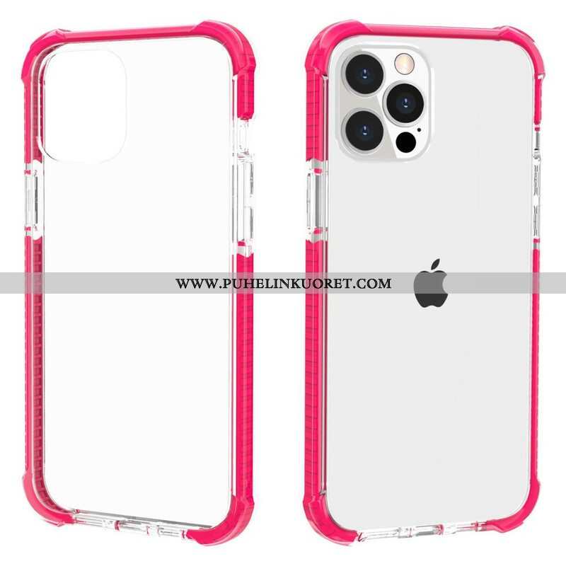 Kuori iPhone 13 Pro Läpinäkyvät Silikonireunat