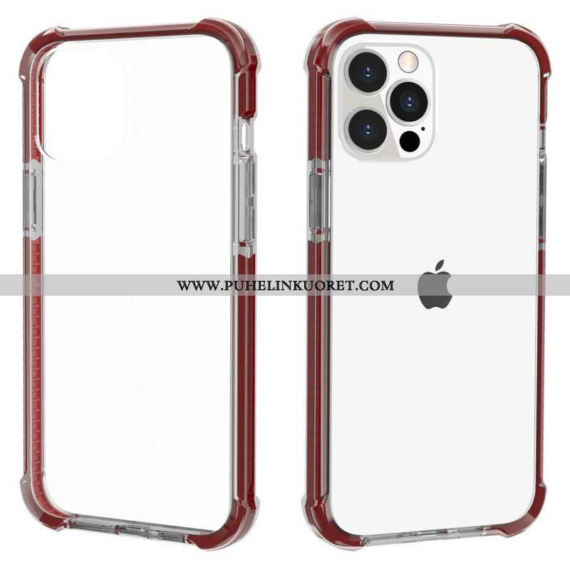 Kuori iPhone 13 Pro Läpinäkyvät Silikonireunat