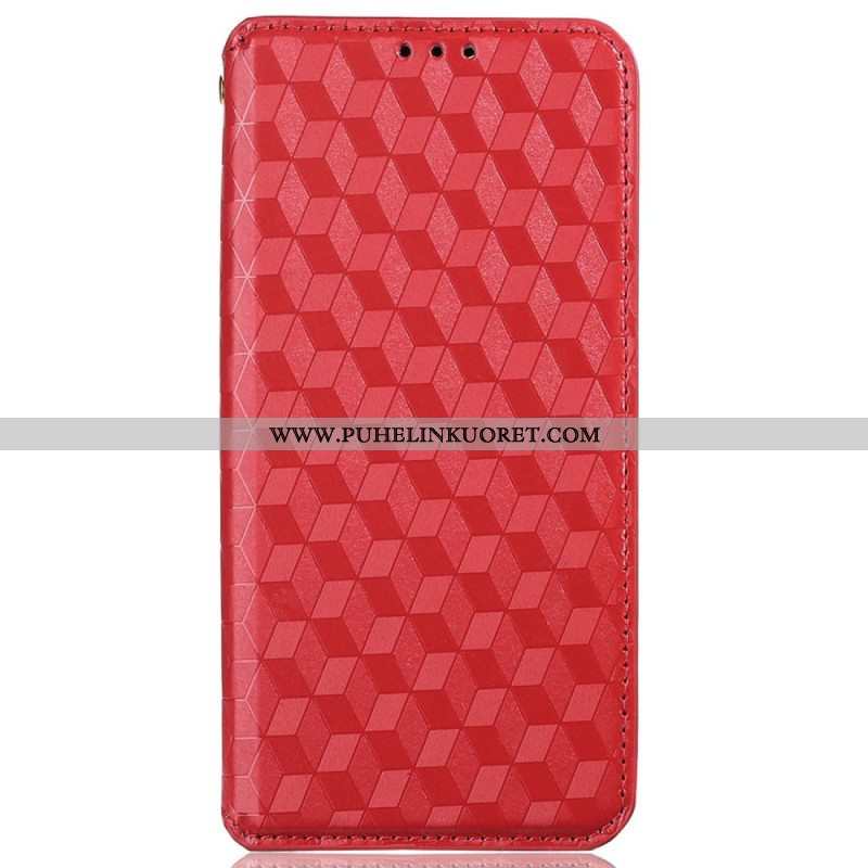 Puhelinkuoret iPhone 14 Pro Max Kotelot Flip 3d-tekstuuri