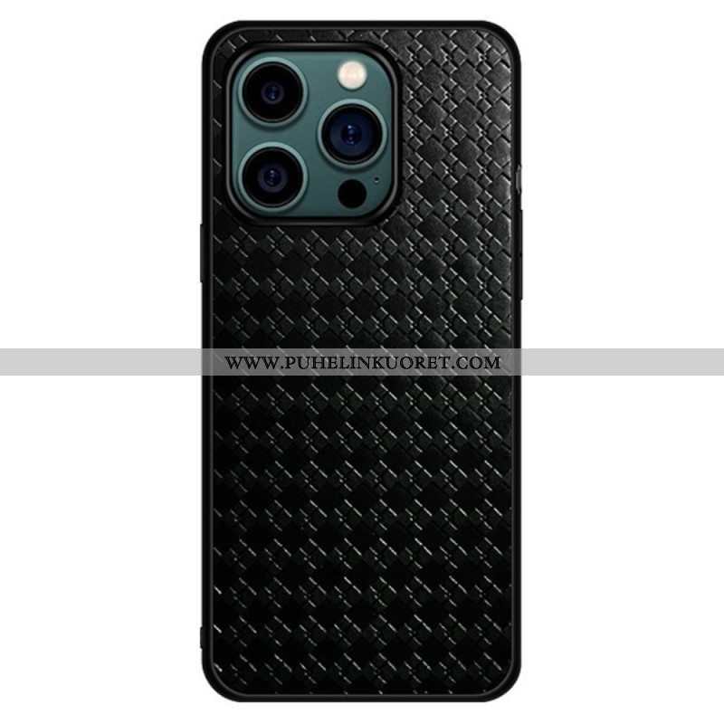 Kuori iPhone 14 Pro Kudottu Keinonahka
