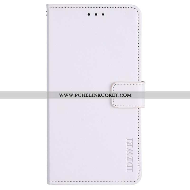 Flip Case iPhone 14 Pro Nahkajäljitelmä Idewei