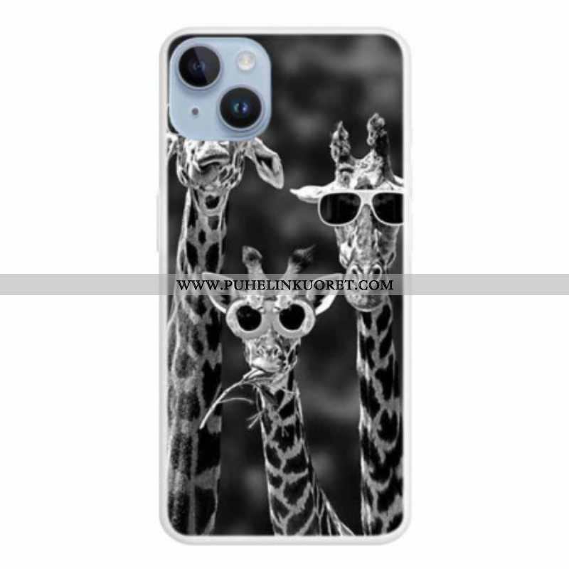 Kuori iPhone 15 Plus Kirahvit Incognito