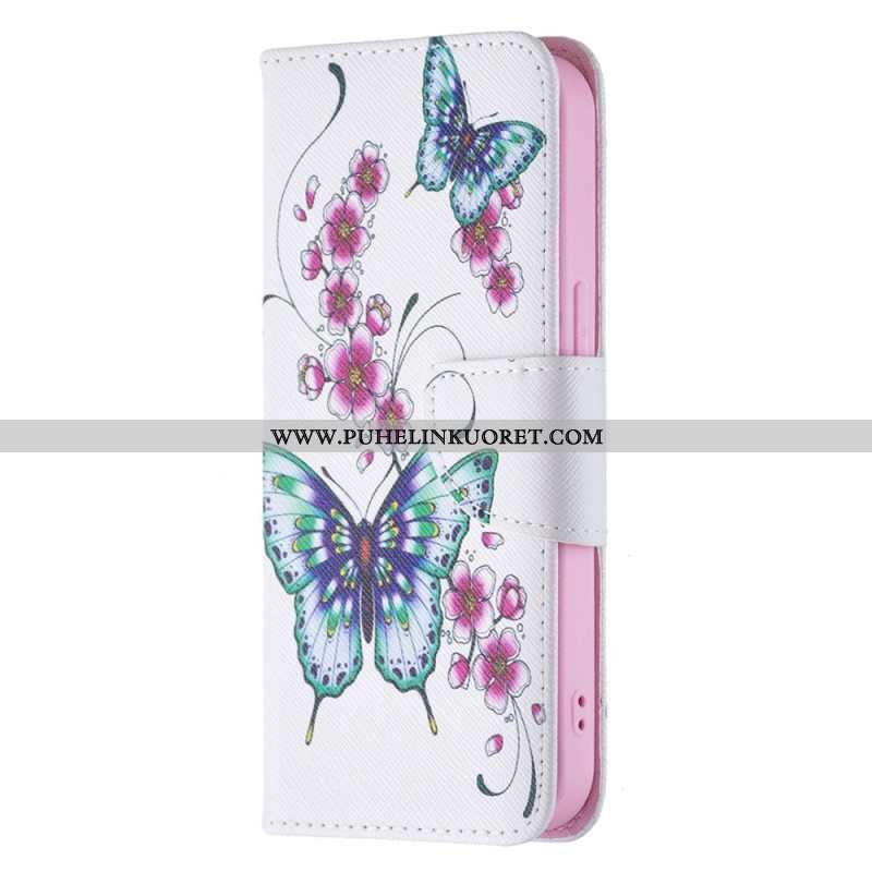 Kotelot iPhone 15 Perhosia Lennossa