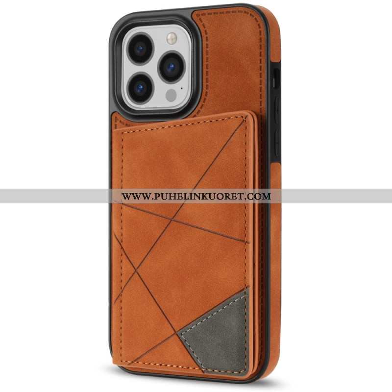 Puhelinkuoret iPhone 16 Pro Geometrinen Kuviokorttipidike