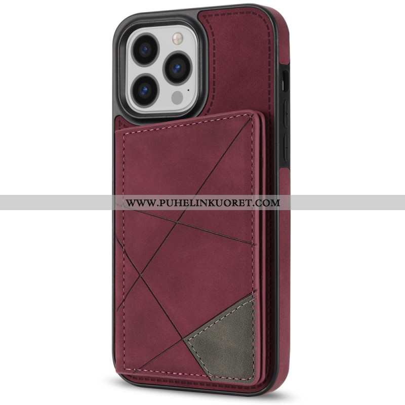 Puhelinkuoret iPhone 16 Pro Geometrinen Kuviokorttipidike